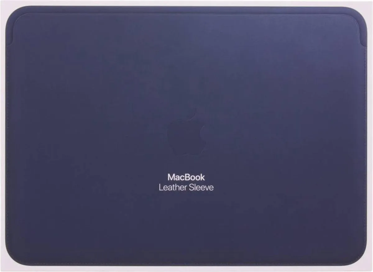 Apple Lederen Sleeve MQG02ZM/A - 12 inch MacBook - Blauw
