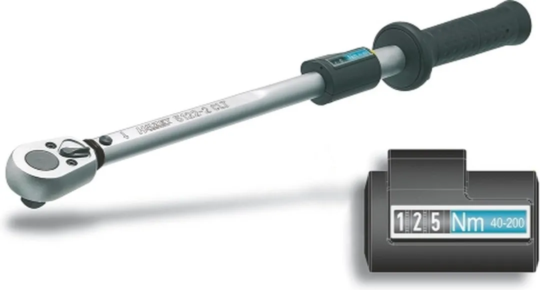 Hazet Momentsleutel 1/2" 20-120 Nm - Zwart/Zilver