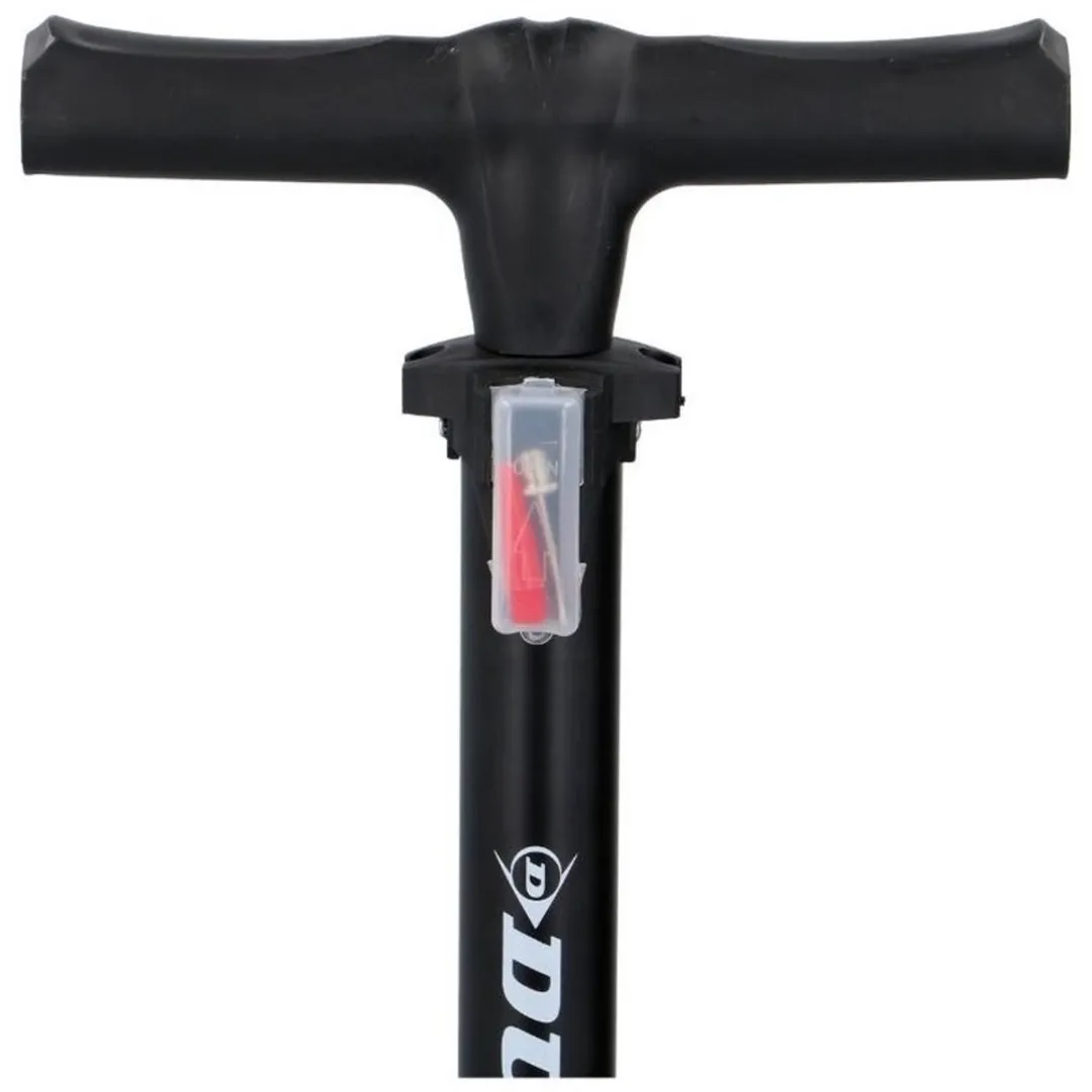 Dunlop Fietspomp met verloopnippels - Zwart 63cm
