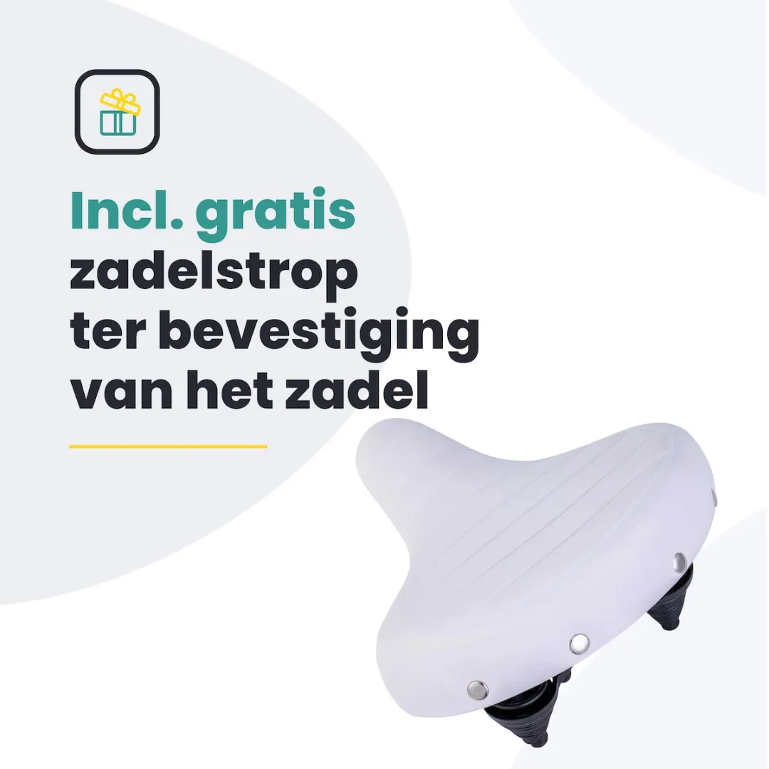 Voltano Drifter Fietszadel Wit