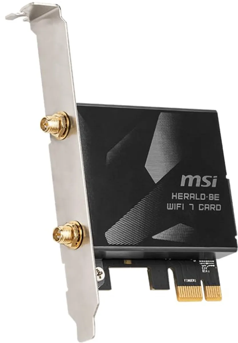 MSI Herald-BE NCM865 Wi-Fi 7 Adapter - Zwart