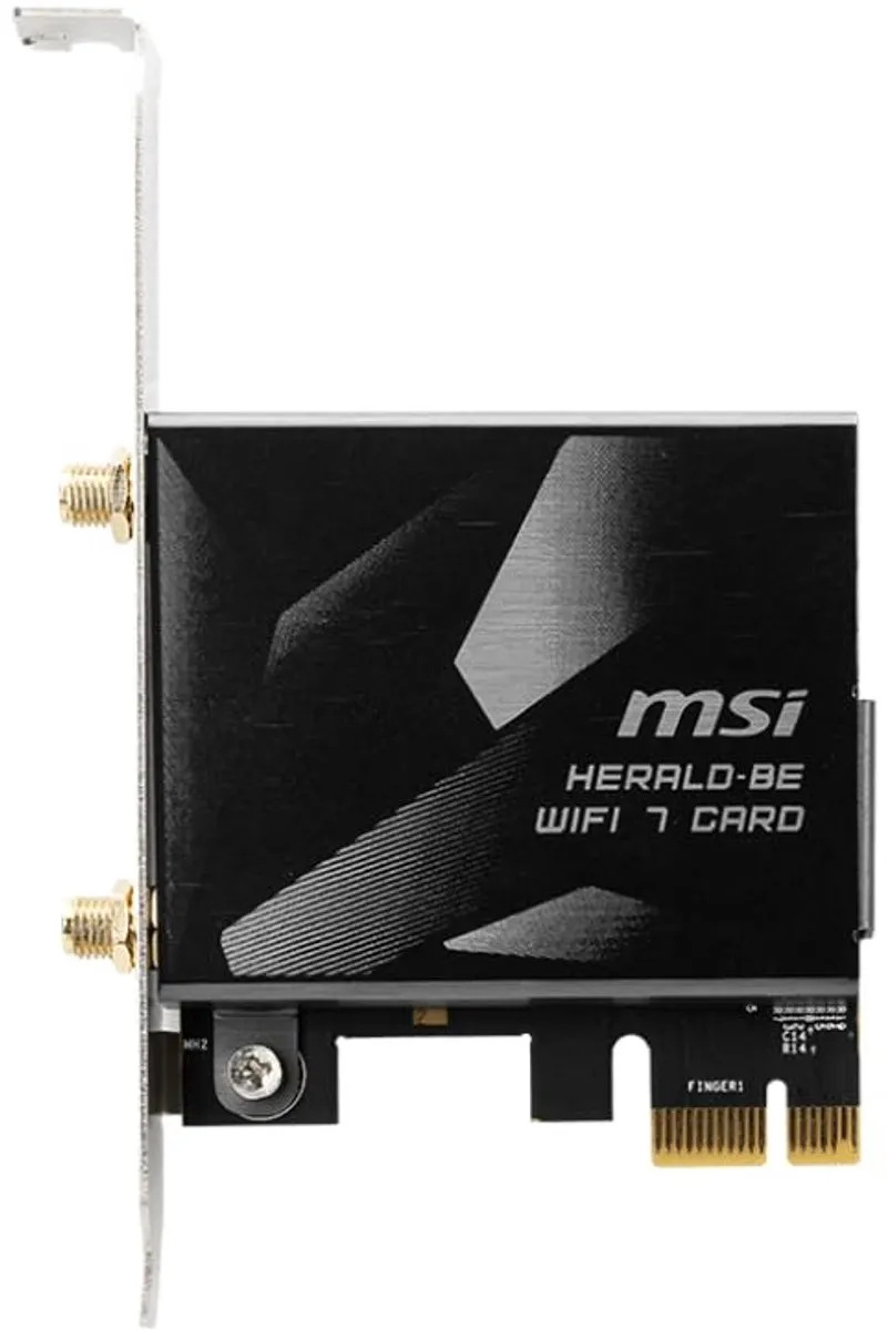 MSI Herald-BE NCM865 Wi-Fi 7 Adapter - Zwart