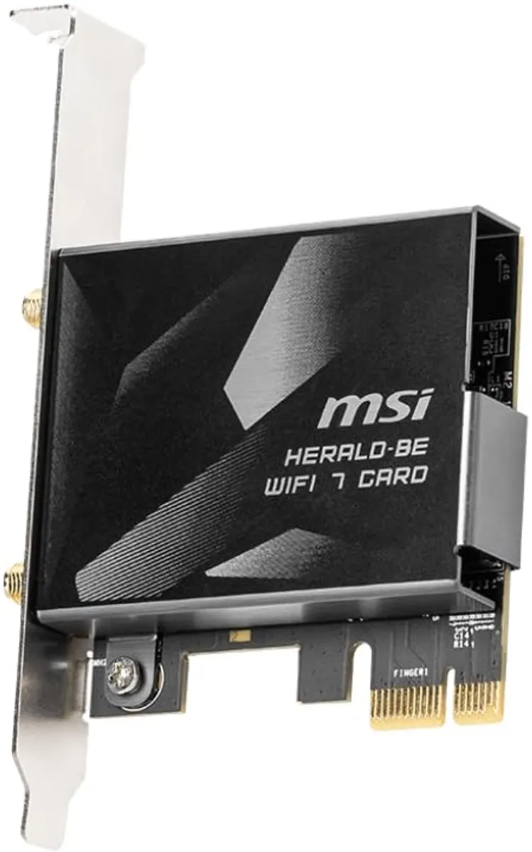 MSI Herald-BE NCM865 Wi-Fi 7 Adapter - Zwart