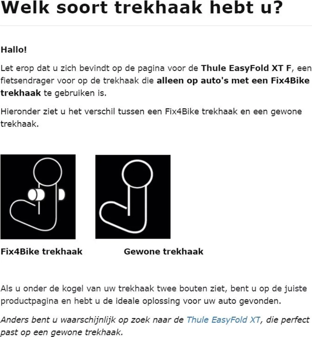 Thule EasyFold XT FIX4BIKE 965500 Fietsendrager - 1 Fiets - Aluminum