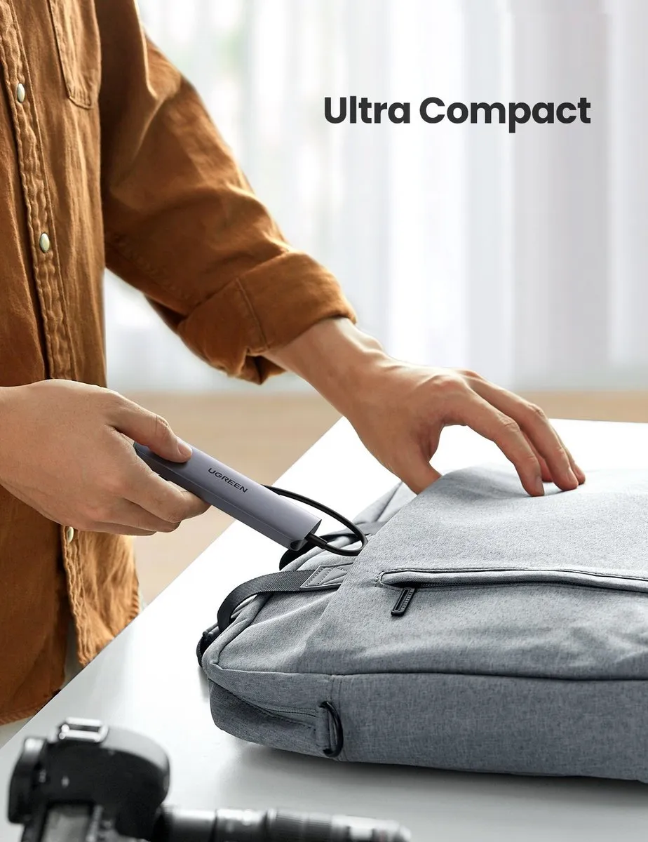 Ugreen 6-in-1 USB-C Hub Adapter - 100W - Transparant