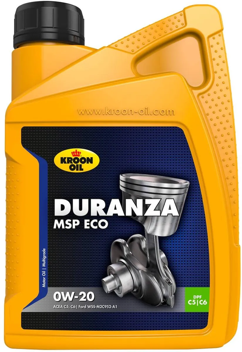 Kroon-Oil Duranza MSP ECO 0W20 Motorolie 1L - o.a. Mercedes/Opel