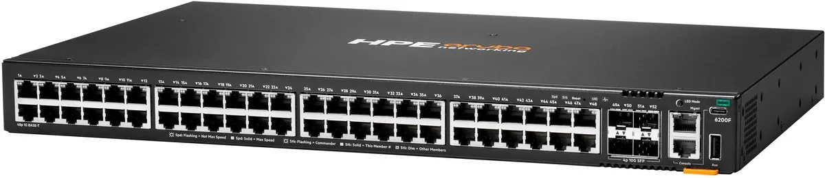HP JL726B Managed L3 Switch - 48x Poorten - 176 Gbps - Zwart