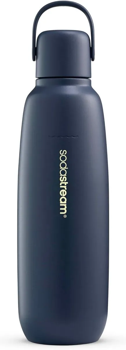 SodaStream Fizz&Go RVS Fles 0.9L - Blauw