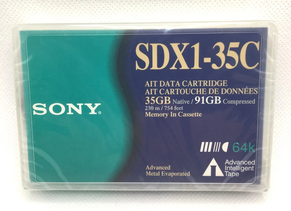 Sony SDX1-35C AIT-1 Backup Tape Cartridge 100GB