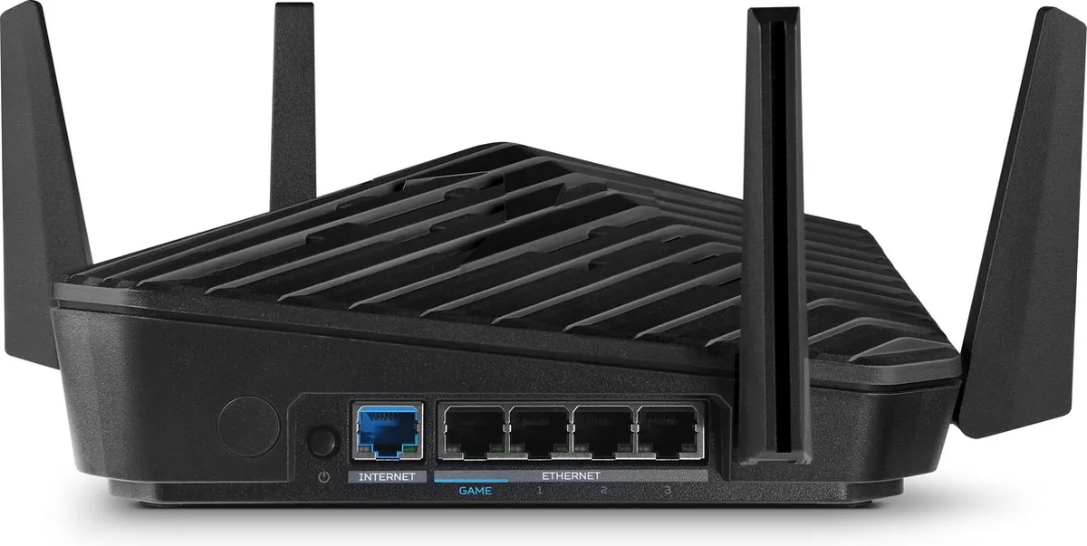 Acer Predator Connect W6D AX6000 Router - 4x LAN, 1x WAN - Zwart - afbeelding 2 van 6