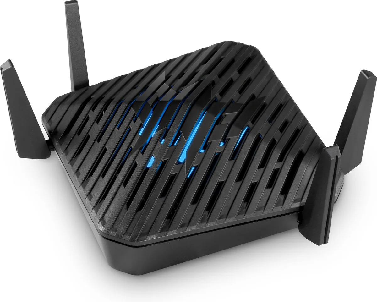 Acer Predator Connect W6D AX6000 Router - 4x LAN, 1x WAN - Zwart - afbeelding 4 van 6
