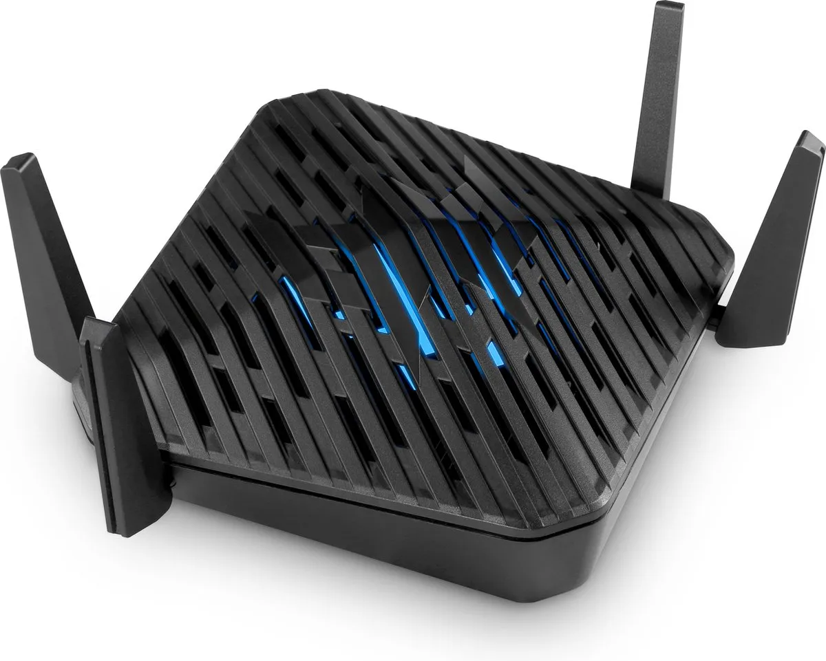 Acer Predator Connect W6D AX6000 Router - 4x LAN, 1x WAN - Zwart - afbeelding 3 van 6