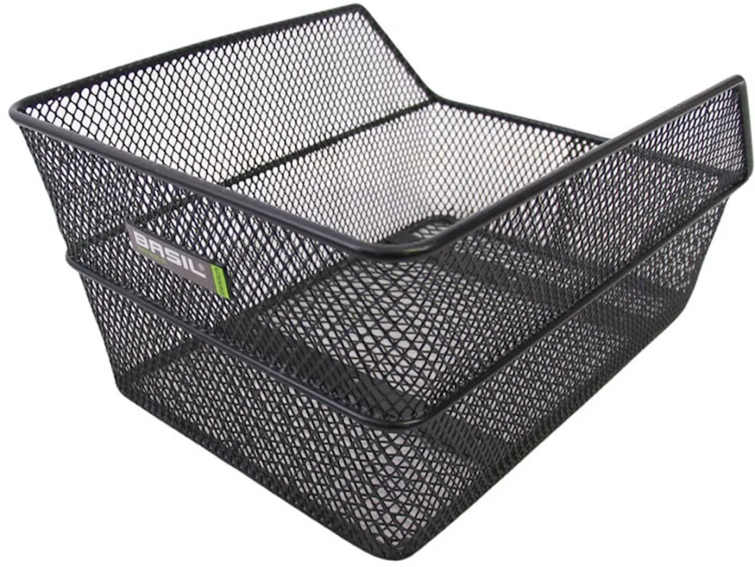 Basil Cento S Fietsmand Achter - Staal Small - Zwart