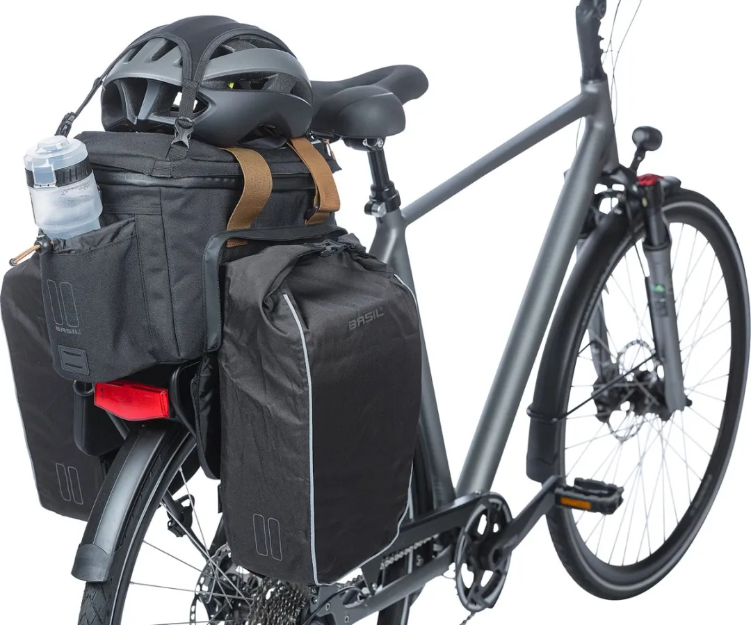 Basil Miles Trunkbag XL Pro MIK 36L - Zwart/Grijs