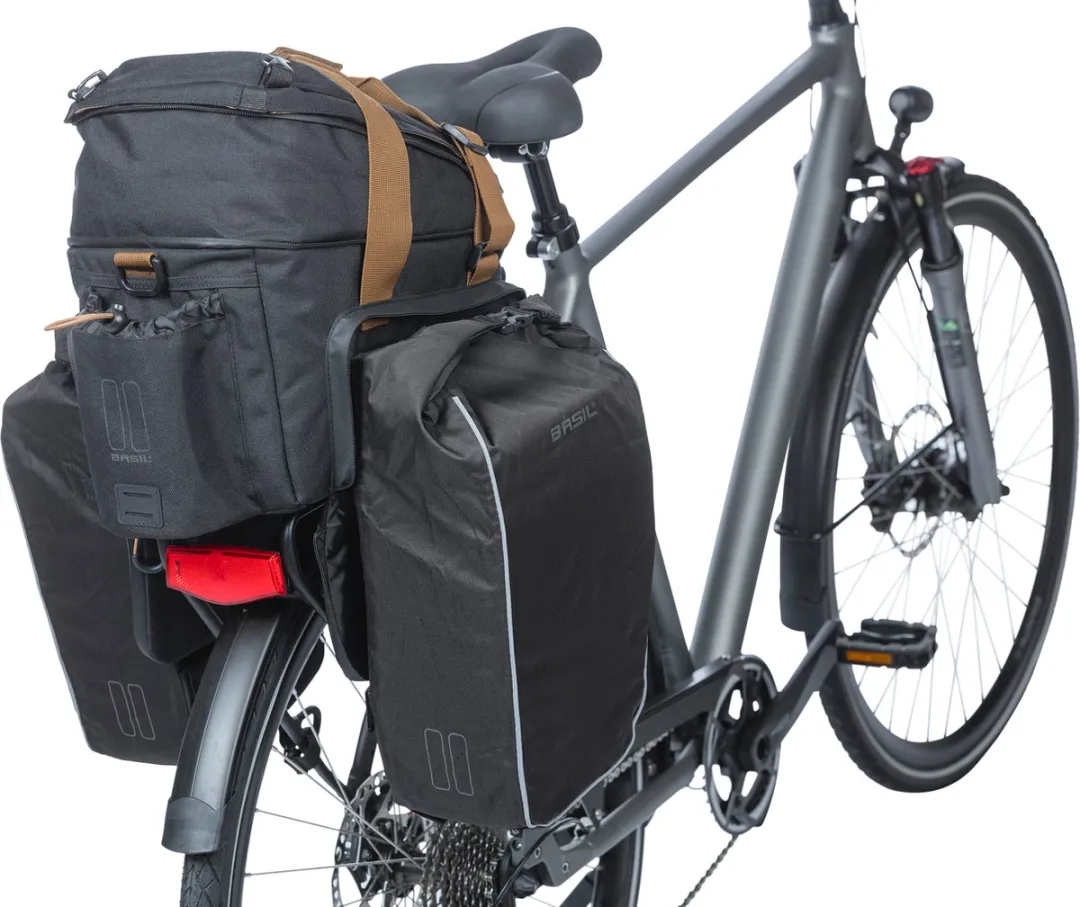 Basil Miles Trunkbag XL Pro MIK 36L - Zwart/Grijs - afbeelding 6 van 6