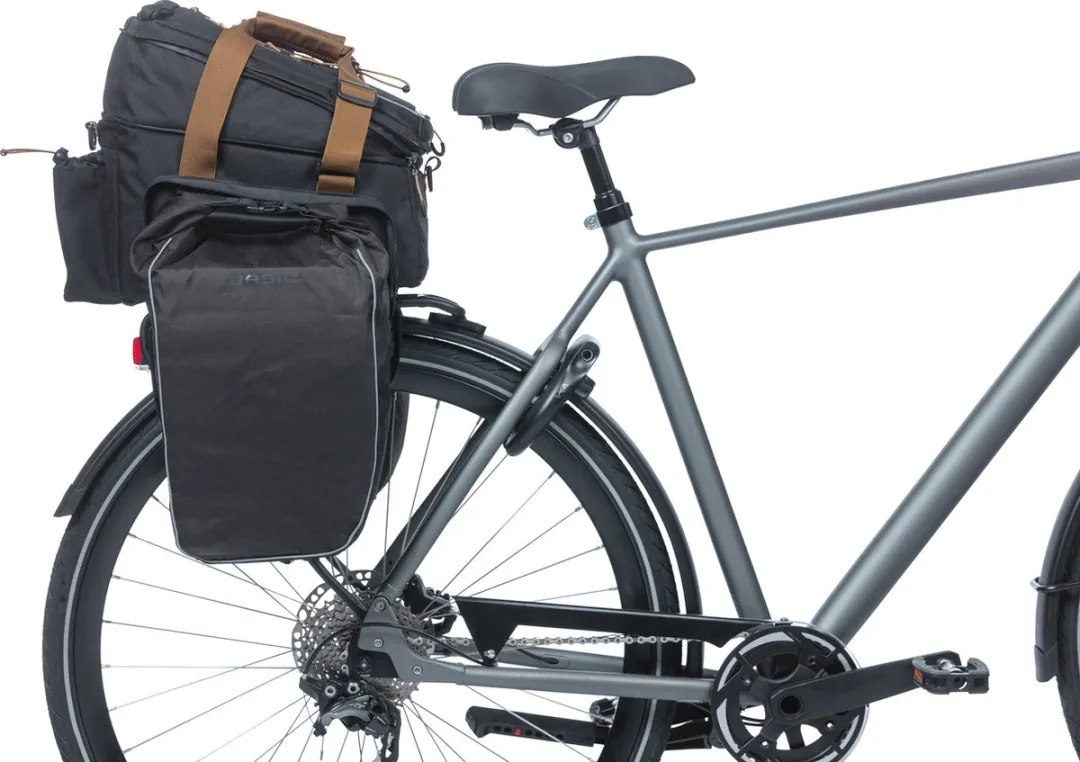 Basil Miles Trunkbag XL Pro MIK 36L - Zwart/Grijs