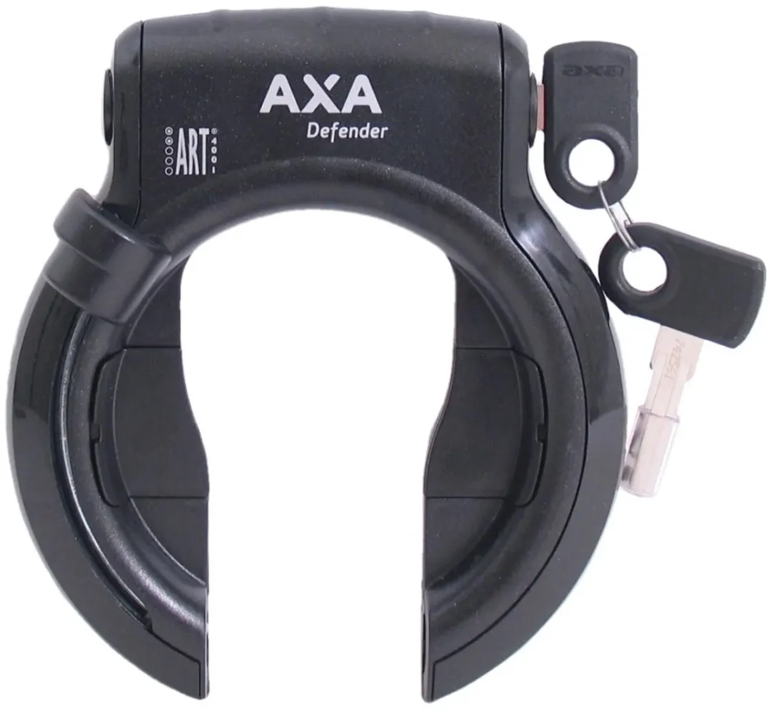 Axa Ringslot Defender 2-tube cilinder - Glanzend zwart