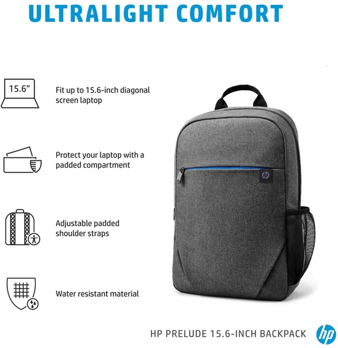 HP Prelude 15.6-inch Laptoptas - Grijs