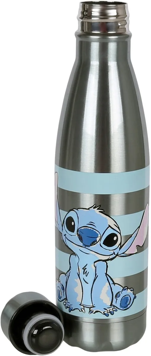 Disney Stitch Roestvrijstalen Waterfles 450ml - Multicolor