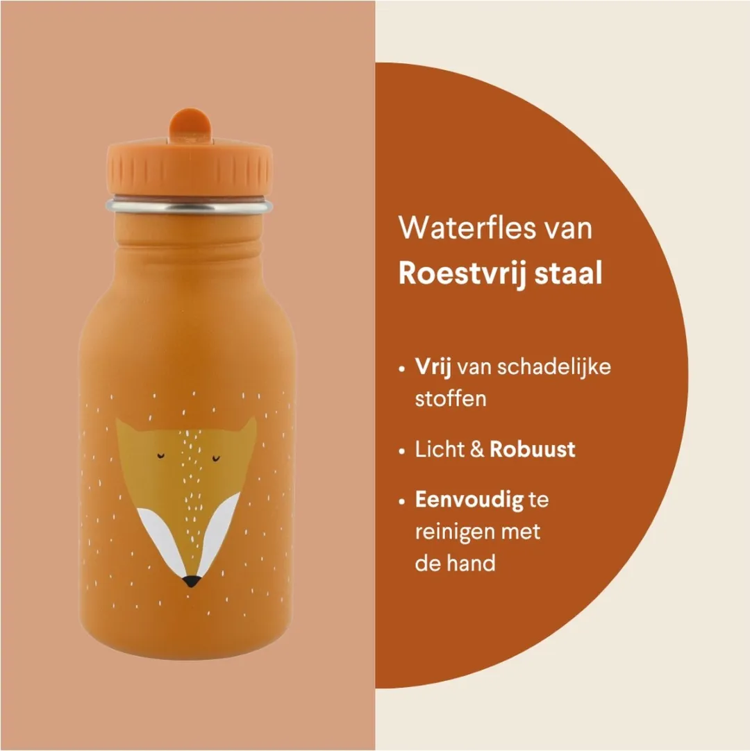 Trixie Mr. Fox RVS Waterfles 350ml - Oranje
