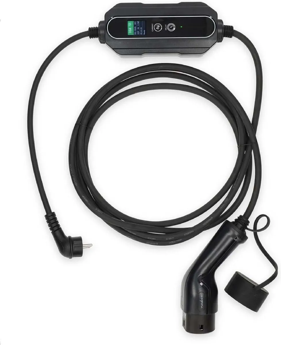 Nedis Draagbare EV-Oplader Type 2 3,7kW - 5m - Zwart