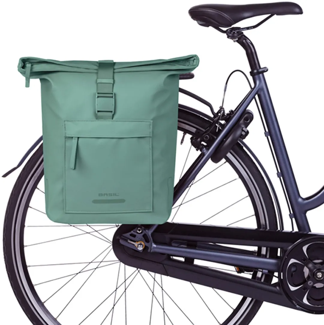 Basil Brooklyn Dubbele Fietstas 41L - Groen - afbeelding 6 van 6