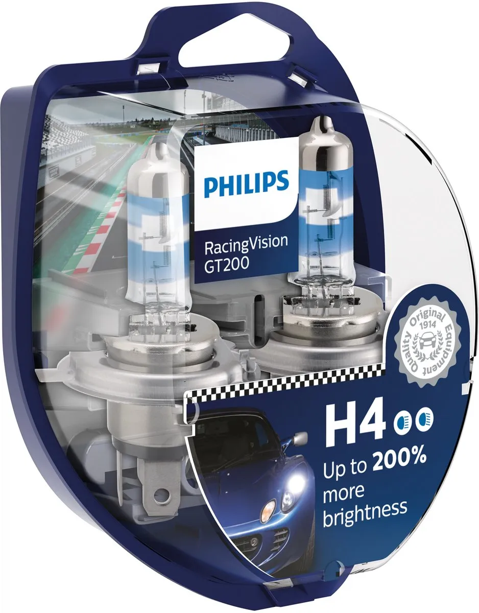 Philips Autolamp RacingVision H4 60/55W - 2 Stuks