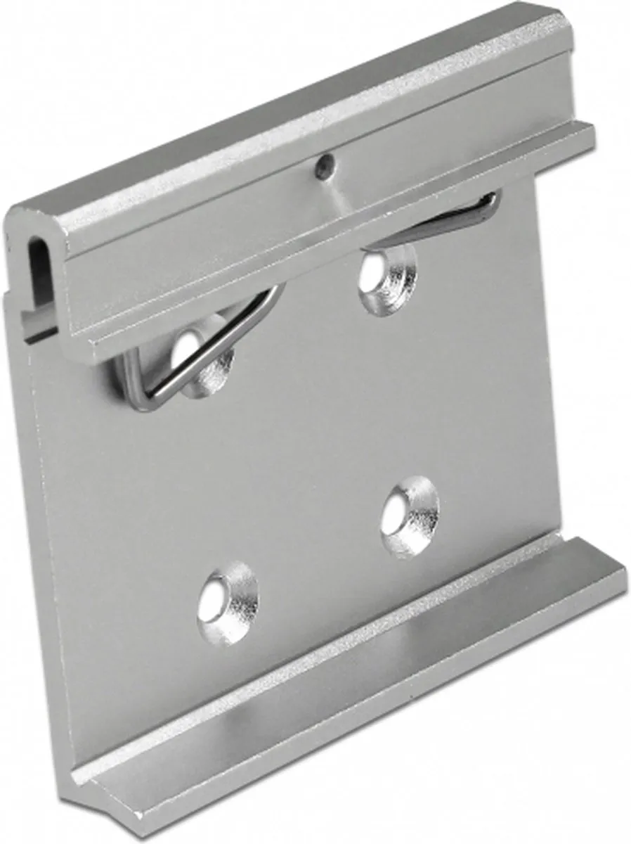 Delock Aluminium Montageclip DIN-rail - 4x M3 schroeven