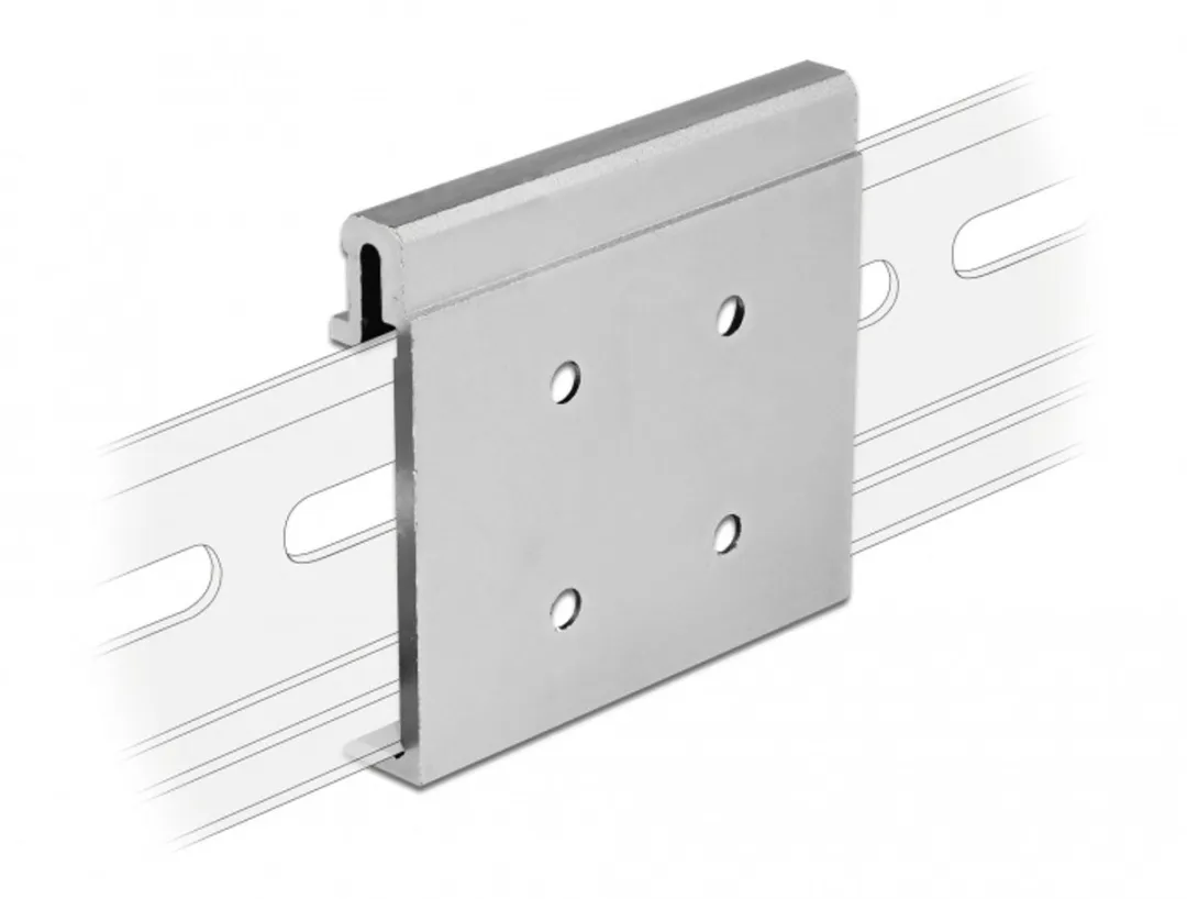 Delock Aluminium Montageclip DIN-rail