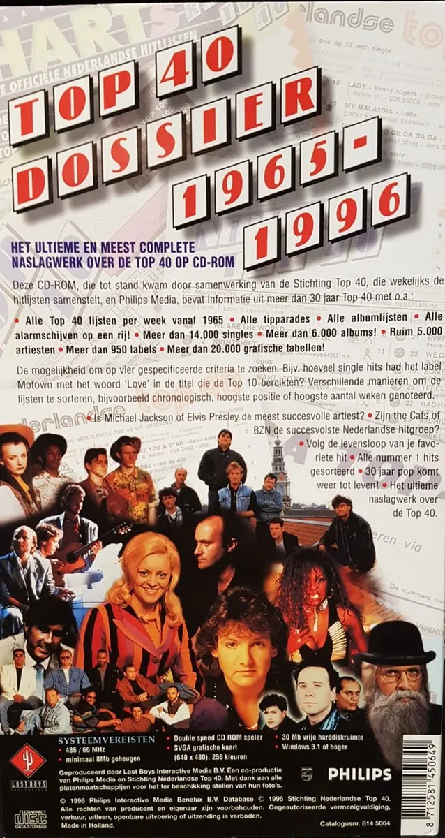 Philips Top 40 Dossier 1965-1996 CD-rom - 1 Licentie