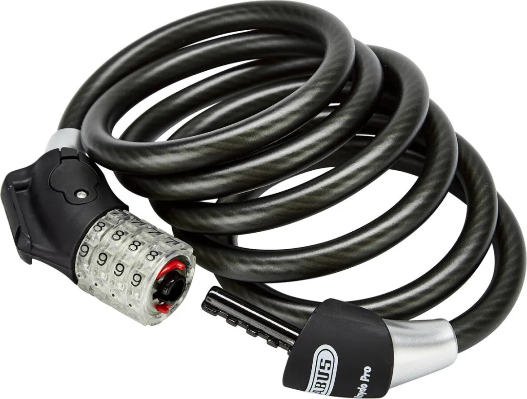 ABUS Raydo Pro 1450/185 Spiraalkabelslot 185cm - TexKF-houder - Cijferslot