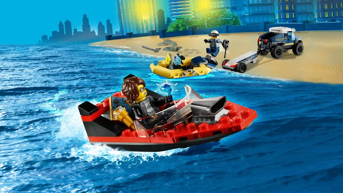 LEGO City Elite Politieboot 60272 - 166 Stukken