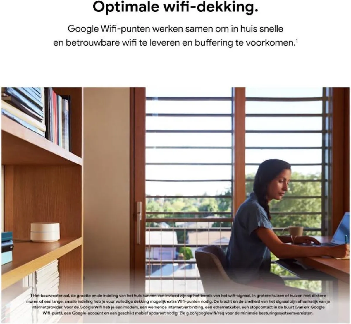 Google WiFi 3-pack Mesh WiFi - Dual-Band - Wit