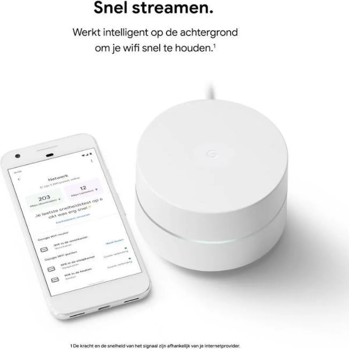 Google WiFi 3-pack Mesh WiFi - Dual-Band - Wit