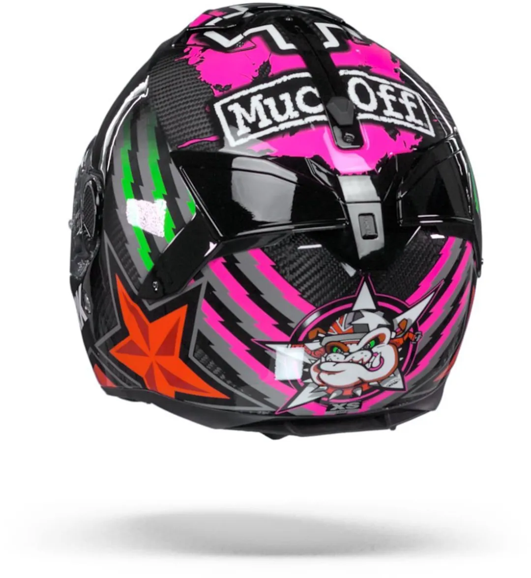 Shark Spartan GT Carbon Helm - XL - Carbon Red/Green