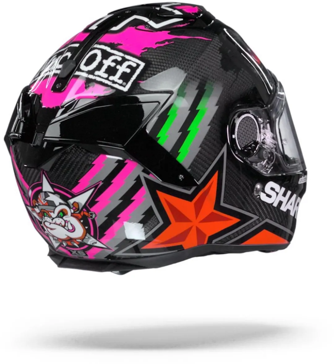 Shark Spartan GT Carbon Helm - XL - Carbon Red/Green