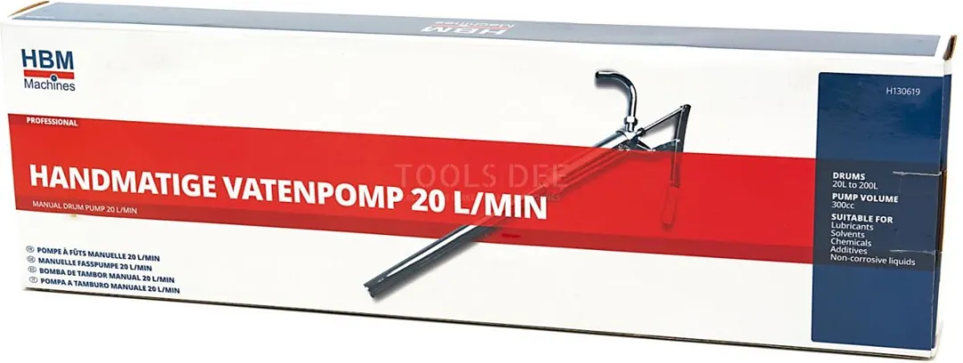HBM Handmatige Vatenpomp 20L/Min