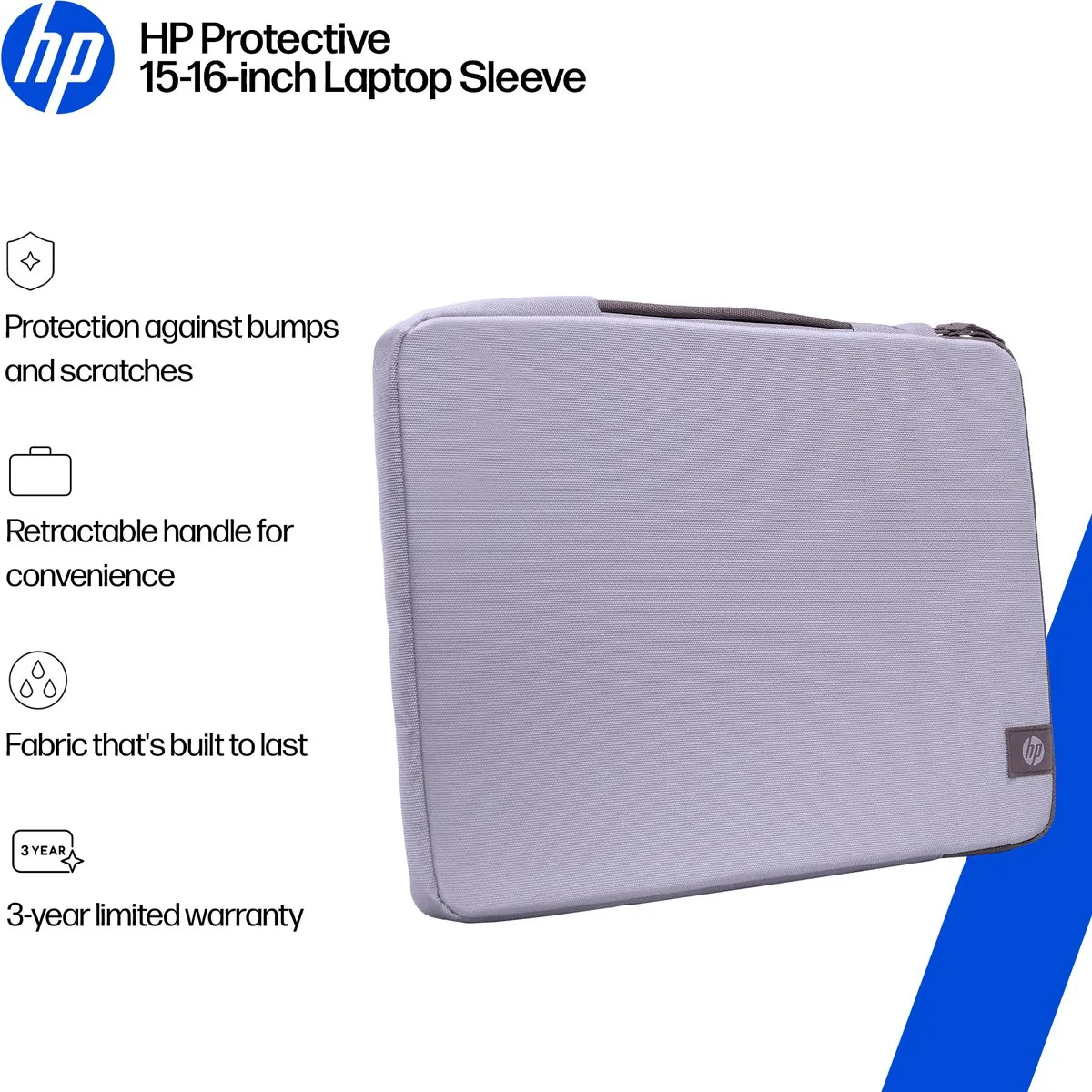 HP Protective Galactic Lilac Laptop Sleeve 15–16 inch – Dun & Waterafstotend met handvat