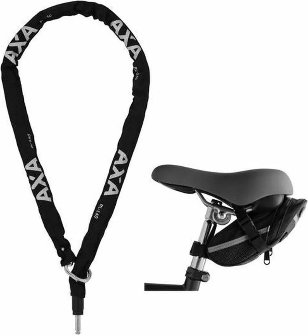 AXA RLC 140 Insteekketting - 140cm - Zwart