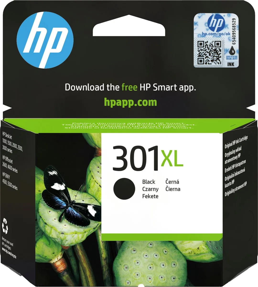 HP 301XL Inktcartridge - 8ml - Zwart