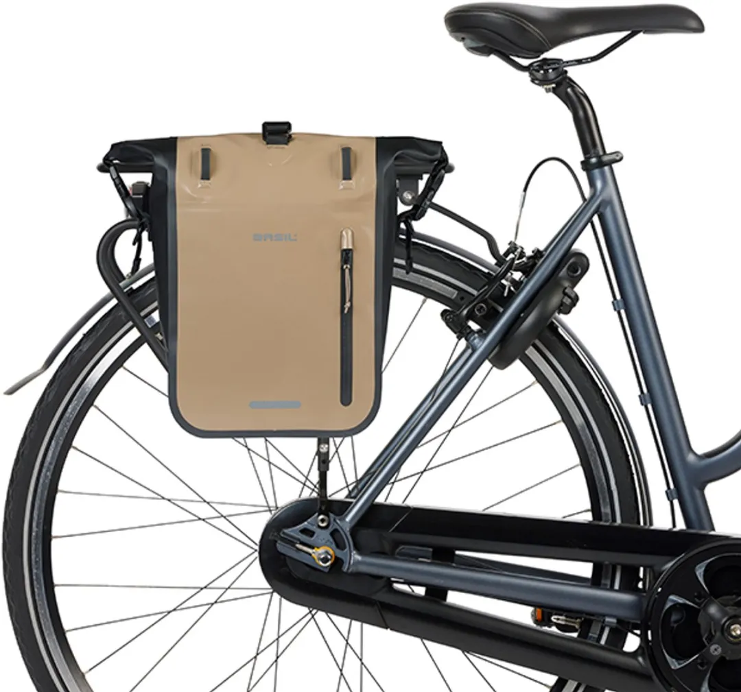Basil Rivo Enkele Fietstas 15L - Zand - afbeelding 6 van 6
