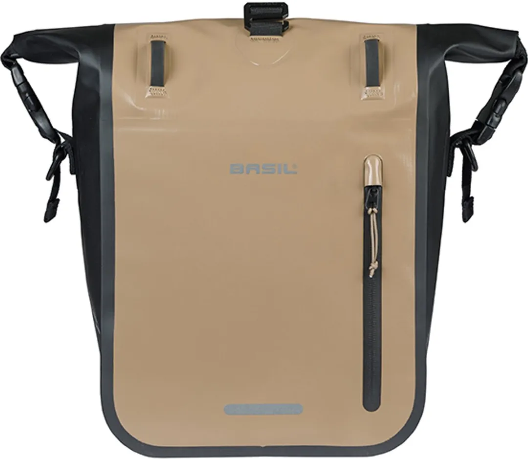 Basil Rivo Enkele Fietstas 15L - Zand