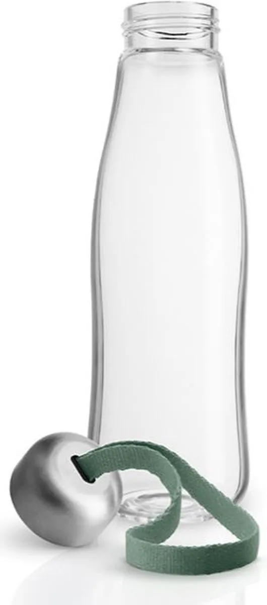 Eva Solo - Drinkfles 500 ml Glas Faded Green - Borosilicaatglas - Groen -
