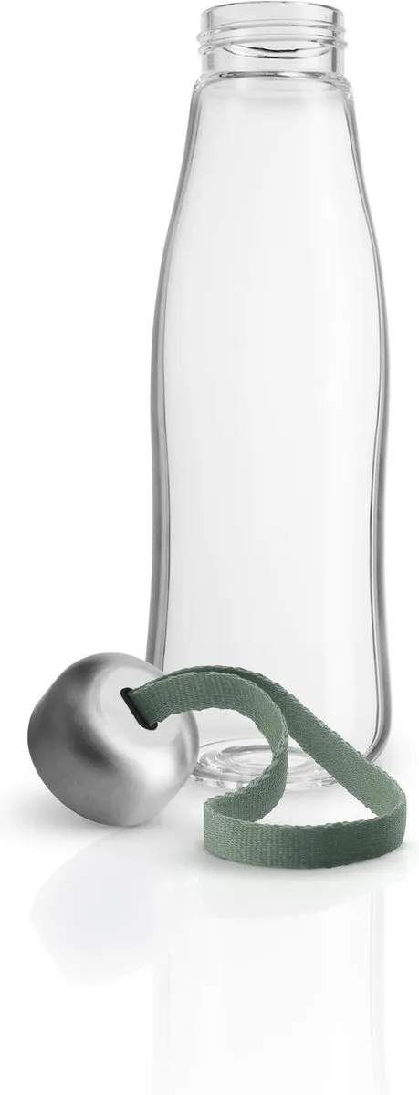 Eva Solo - Drinkfles 500 ml Glas Faded Green - Borosilicaatglas - Groen -