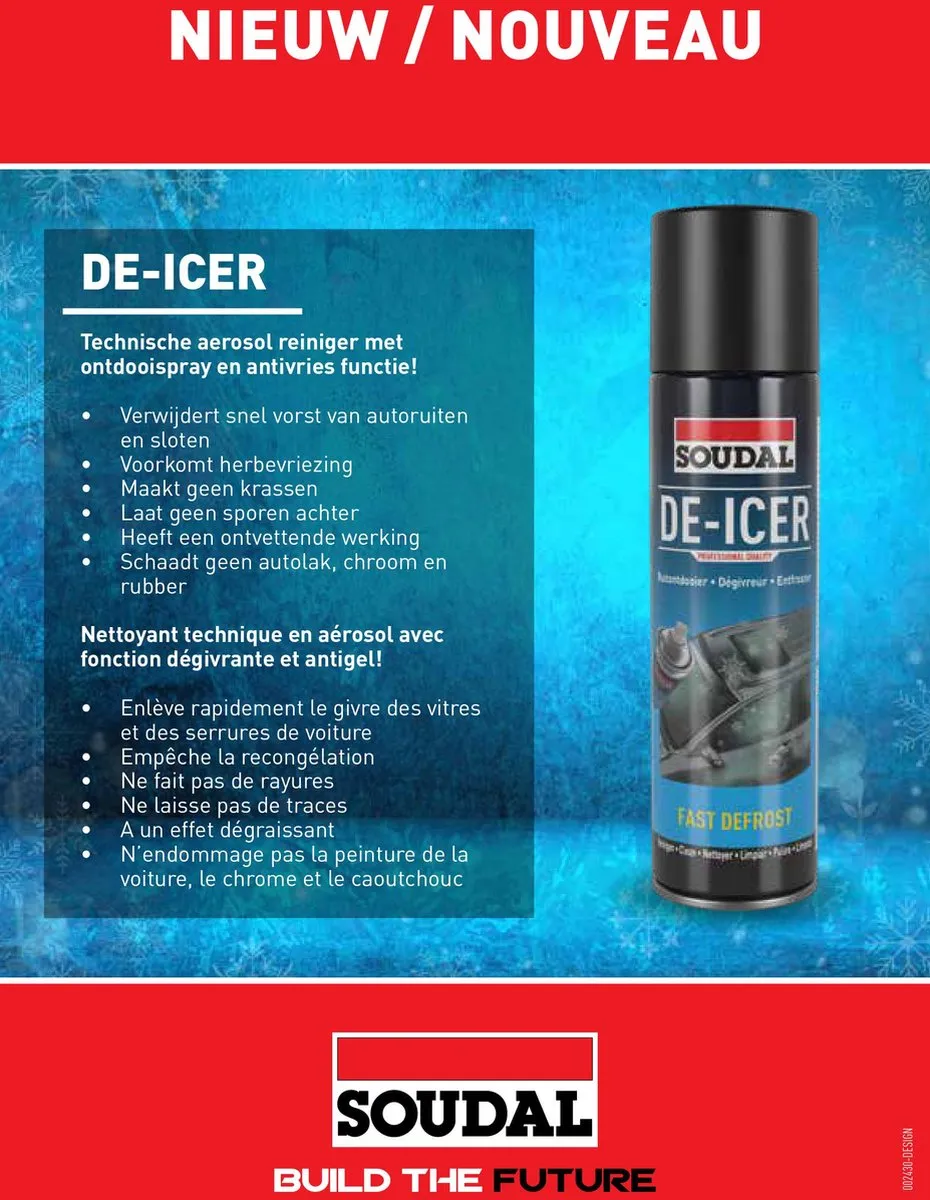 Soudal Ruitontdooier 400ml