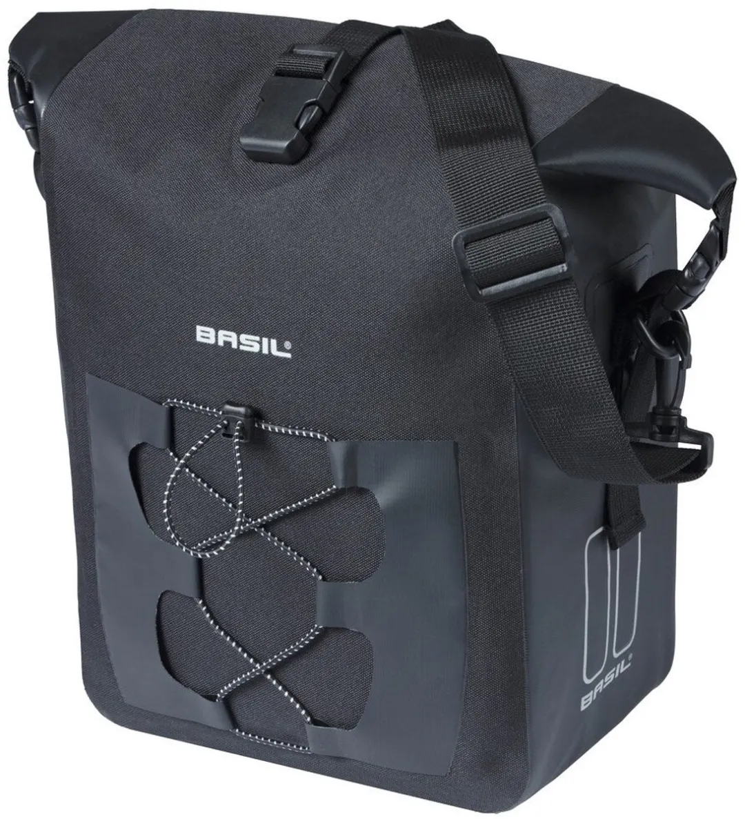 Basil Navigator Waterdichte Fietstas M 15L - Zwart