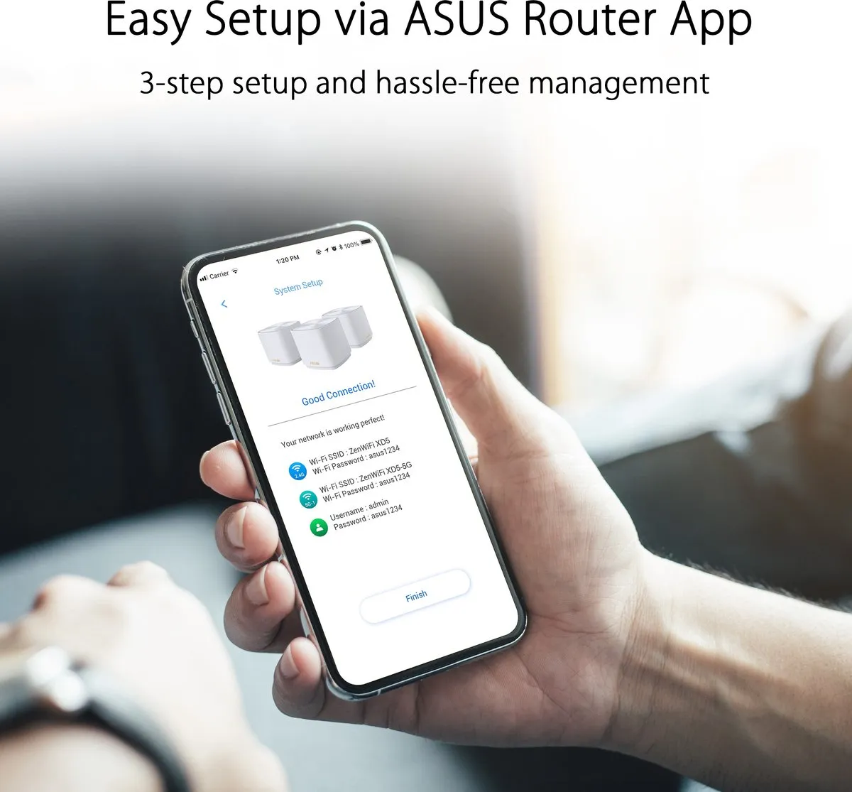 ASUS ZenWiFi XD5 Mesh WiFi 6 Dual-Band Wit - 3 Pack