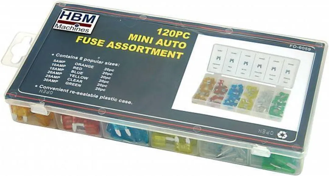 HBM Machines Mini Autozekeringen Assortiment 120 Stuks - Div