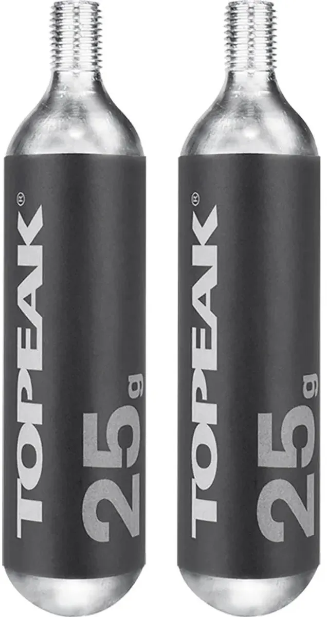 Topeak CO2 Patroon 25g - 2 Stuks Transparant