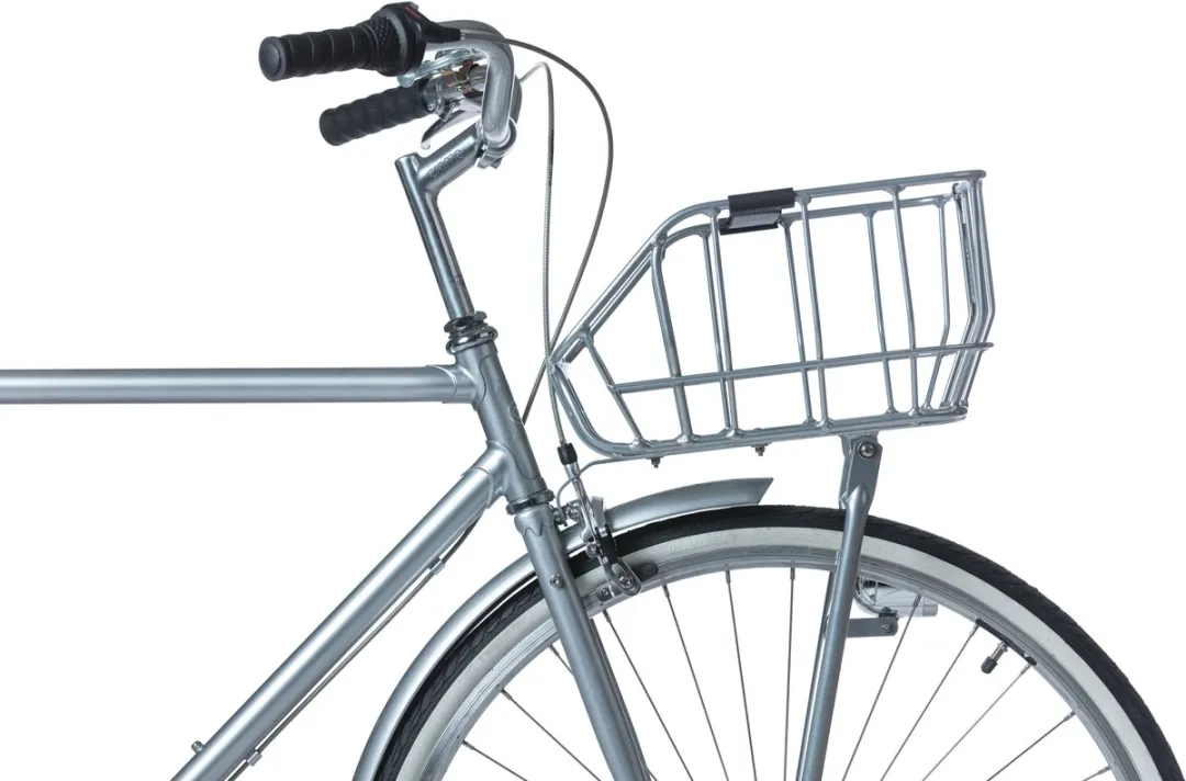 Basil Portland Fietsmand - Voorop 25L - Chroom